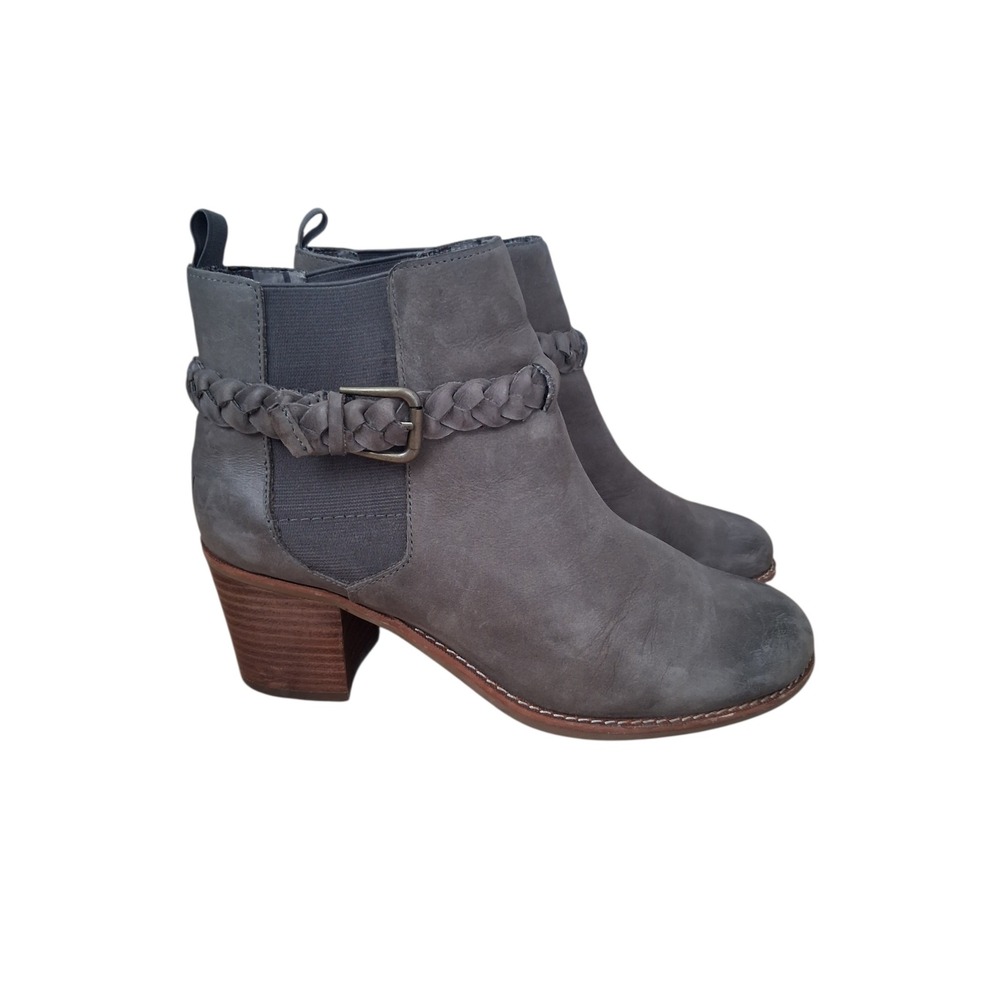 Sperry Top Sider Liberty Womens size 9.5M Braided‎ Buckle Leather Ankle Booties
